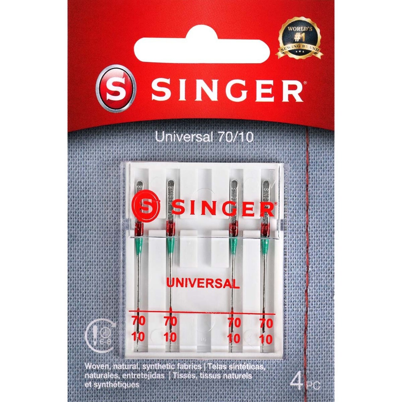 Singer Universal Regular Point Machine Needles-Size 9/70 4/Pkg